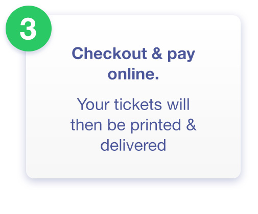 Step 3 - checkout and pay online