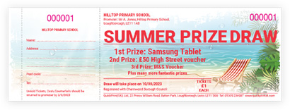 summer raffle ticket