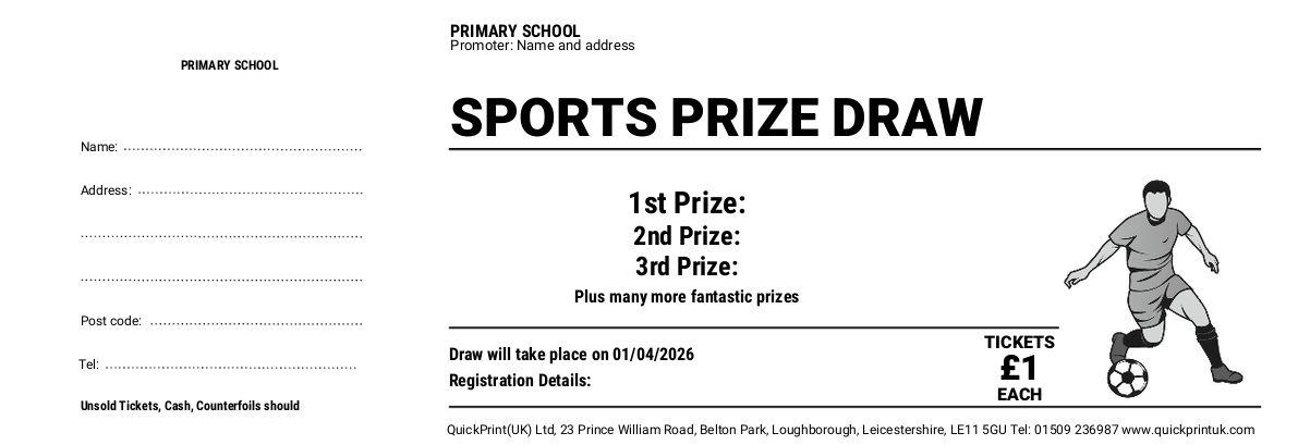 football raffle tickets