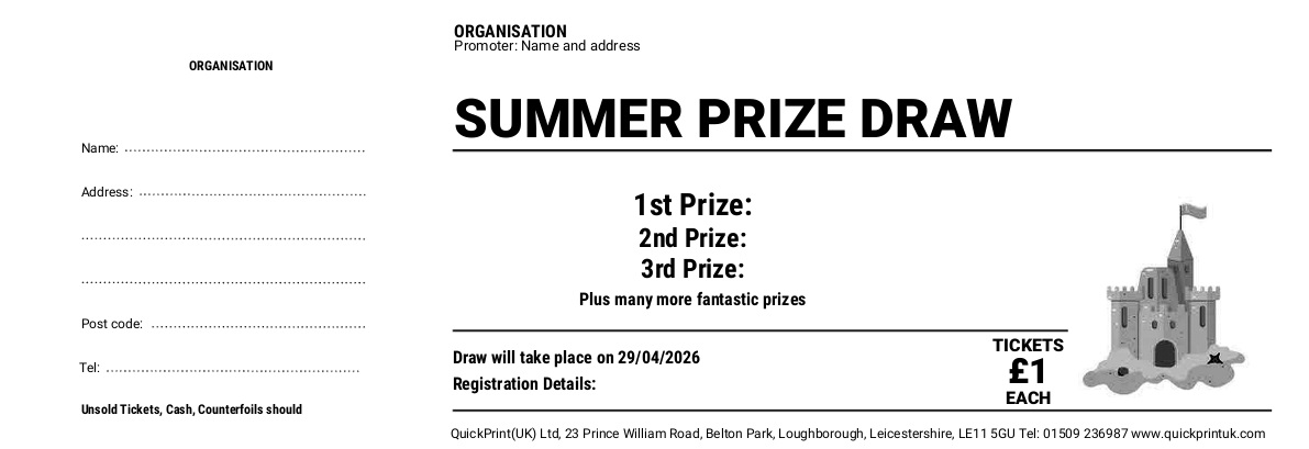 summer raffle tickets